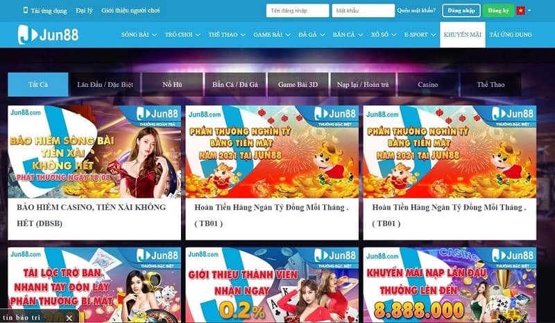 Jun88 luôn được nhiều cược thủ yêu thích